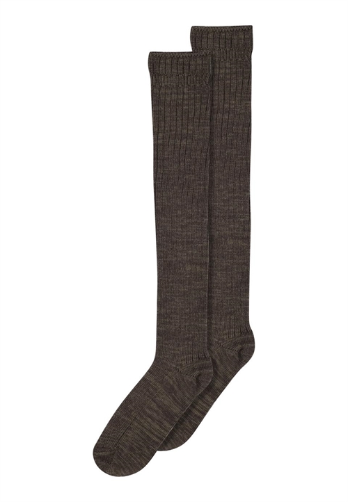 MP DENMARK MEGAN KNEE SOCKS BROWN MELANGE